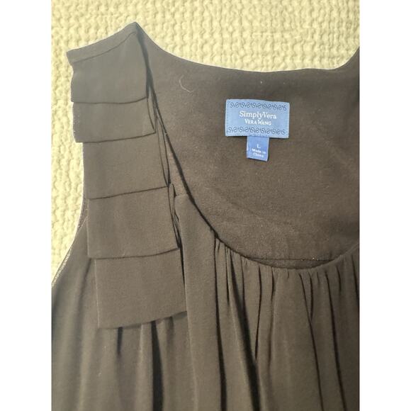 Simply Vera Wang Black Dress Tank Comfortable Loose Straight Goth Gothic Large - Picture 3 of 6